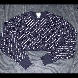 CHAMPION cropped hoodie